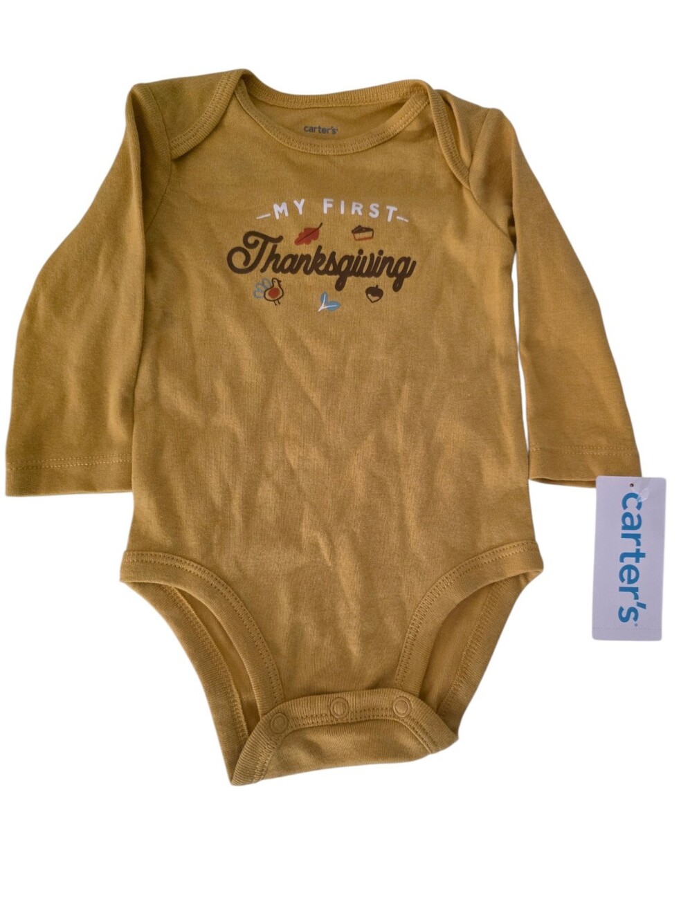 Carter's Baby Thanksgiving Onesie Size 6 Months
